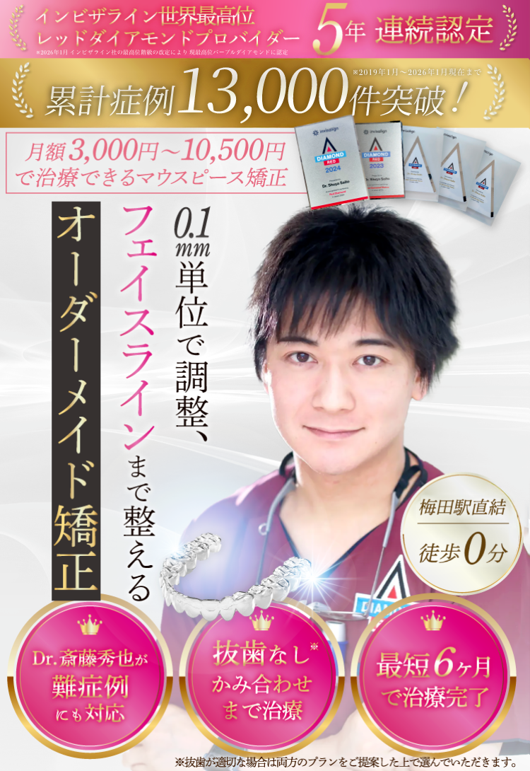 大阪梅田さいとう矯正歯科 - 大阪梅田でマウスピース矯正